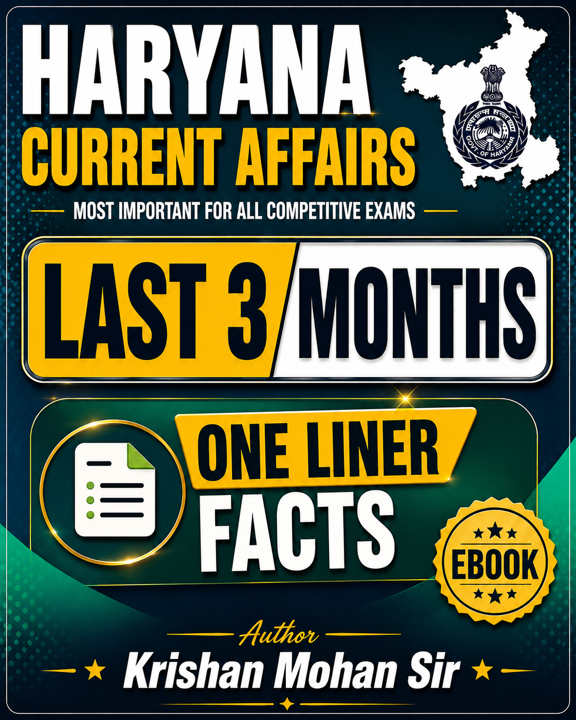 ONE LINER LAST 3 MONTHS HARYANA CURRENT AFFAIRS 2026